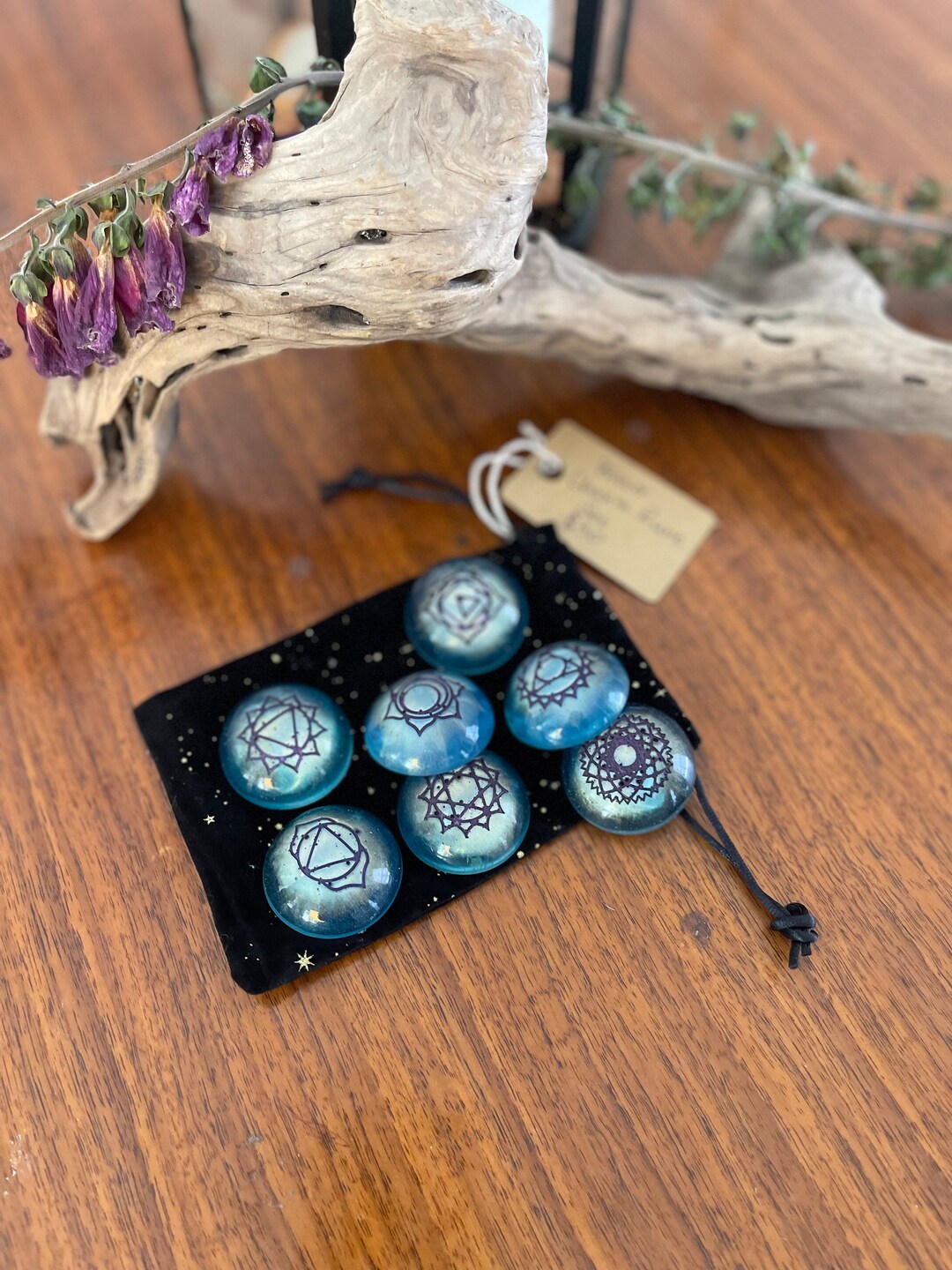 Water Themed Chakra Rune Set | Token | Coins | Talisman - Etsy