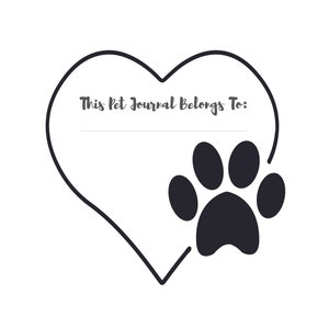 Printable Pet Journal Template Collection, Meal & Snack Tracker, Digital Dog Care Planner, Printable Cat Care Tracker, Health Record Keeper