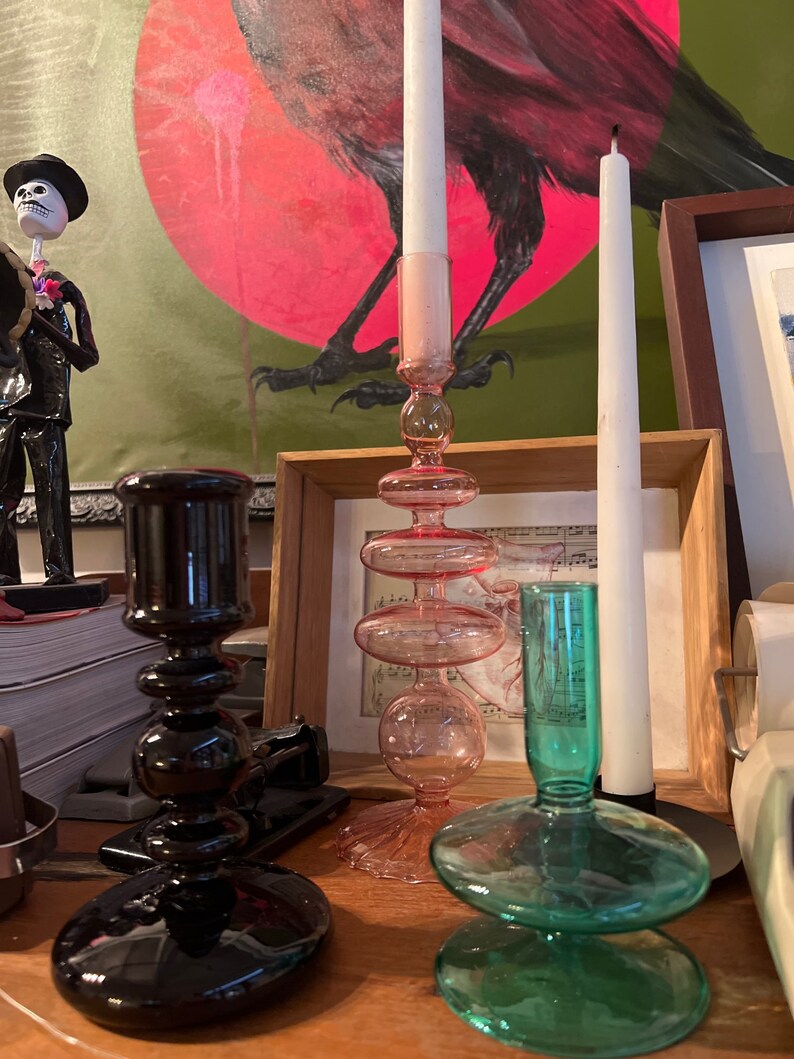 Modern Aesthetic Candle Stick Holder Retro Candle Holder Etsy