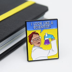 I Look Like A Scientist Rosie The Riveter Enamel Pin