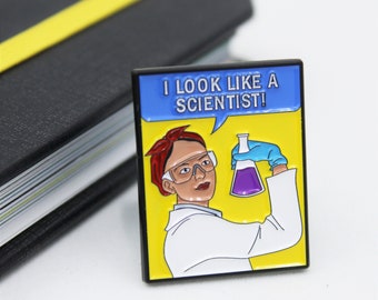 I Look Like A Scientist Rosie The Riveter Enamel Pin