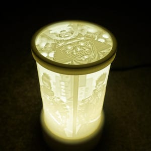 Custom Lithophane Night Light Personalized Photo Lamp 5 Photos Dimmable 3D Printed Nursery Gift