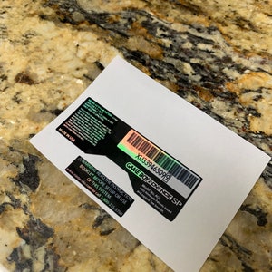 Gameboy Advance SP Holographic Back Sticker and Battery Cover Sticker