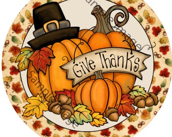 Thanksgiving Weath Sign, Thanksgiving Pumpkin Wreath Sign, Metal Sign, Pumpkin Wreath Sign, Aluminum Sign, Fall Sign,