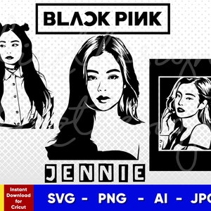 BP Schwarzes Herz Logo Aufkleber Jisoo Jennie Lisa Rose Pink Blink
