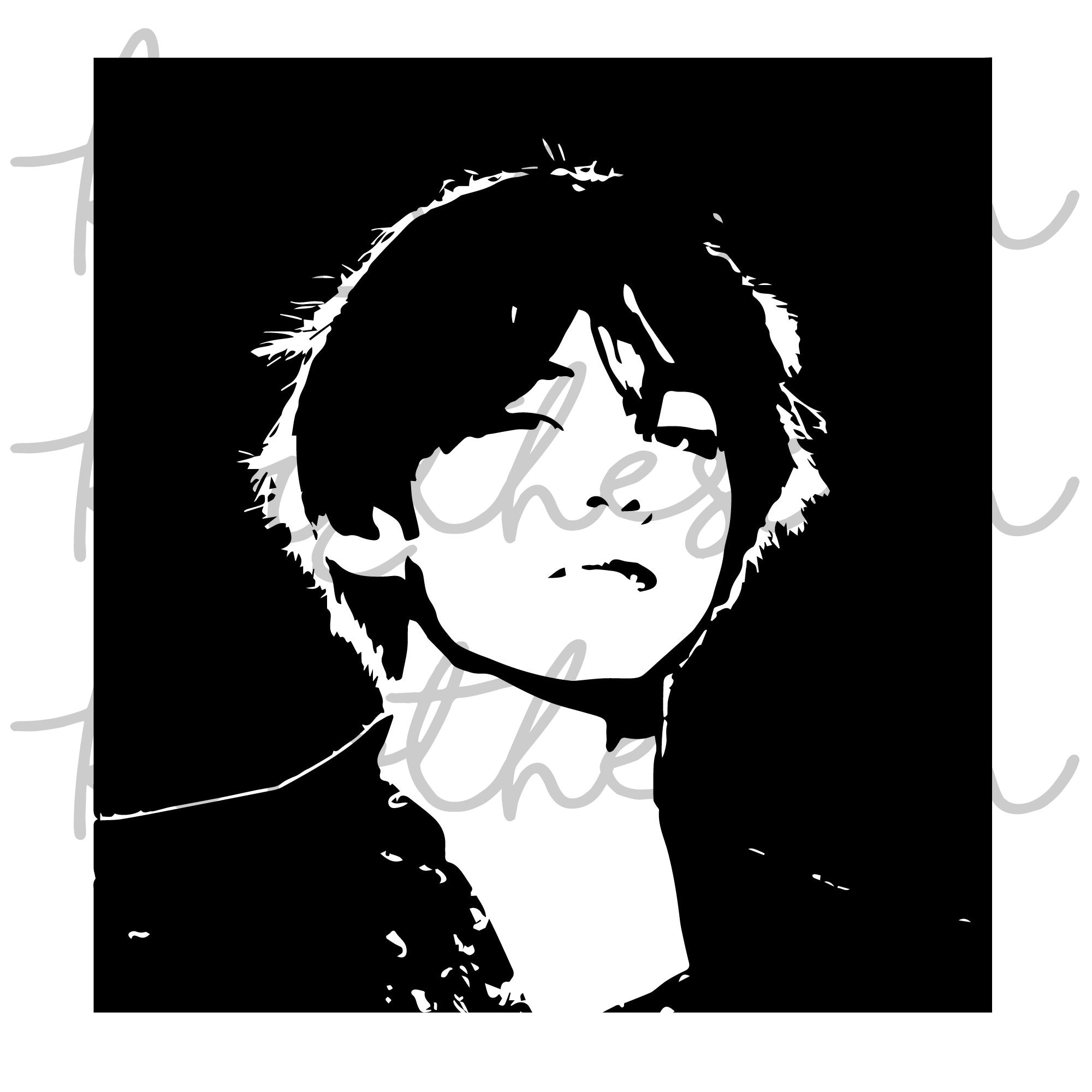 BTS V Stencil Svg Png Ai Digital Download Cut File | Etsy