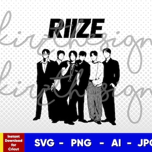 Riize | Svg, Png, Ai | Digital Download cut file template for Cricut silhouette vector