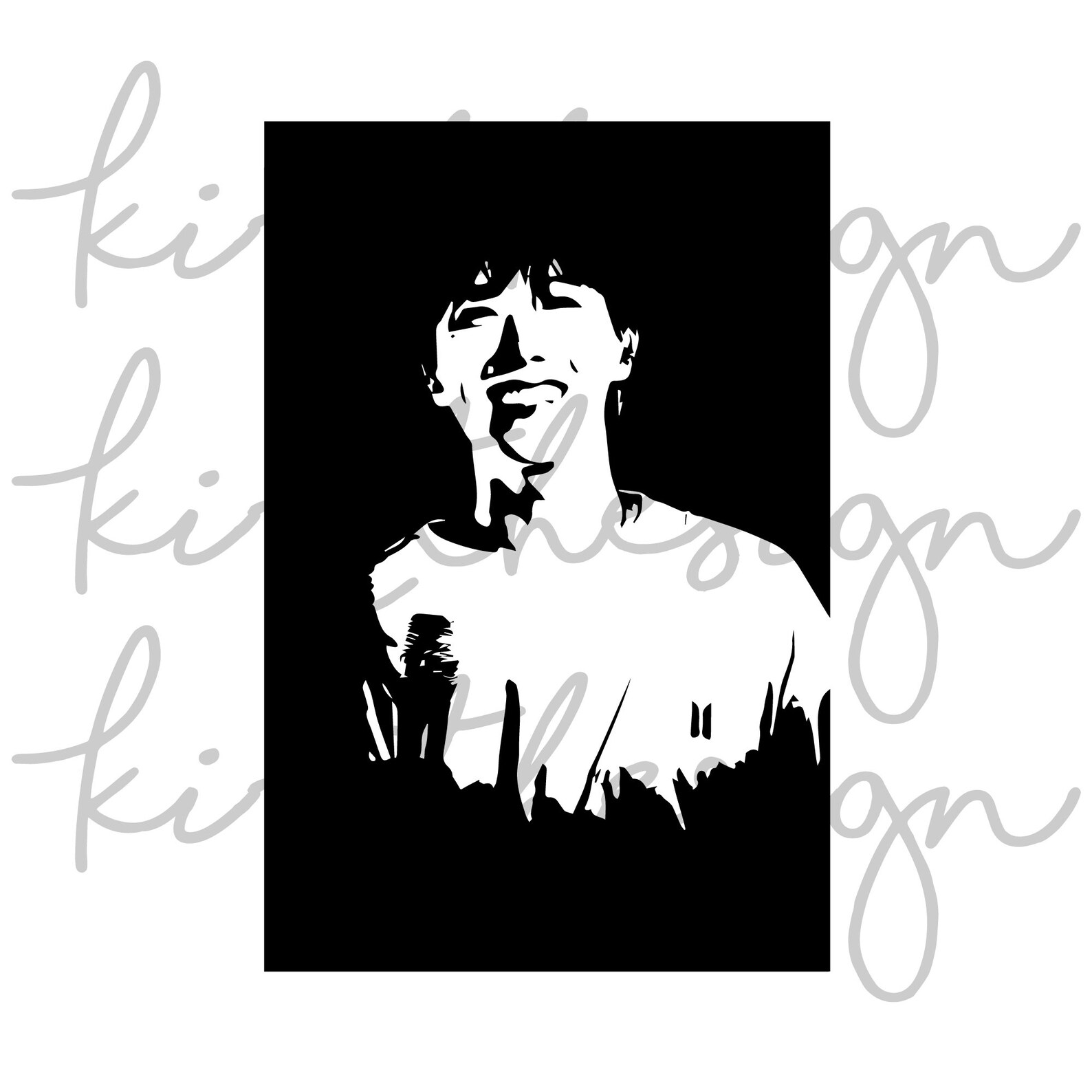 BTS Jhope Stencil Svg Png Ai Digital Download Cut File Etsy