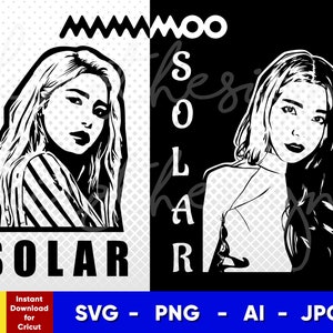Mamamoo Solar Stencil: Kpop Cricut Cut File (Digital Download)