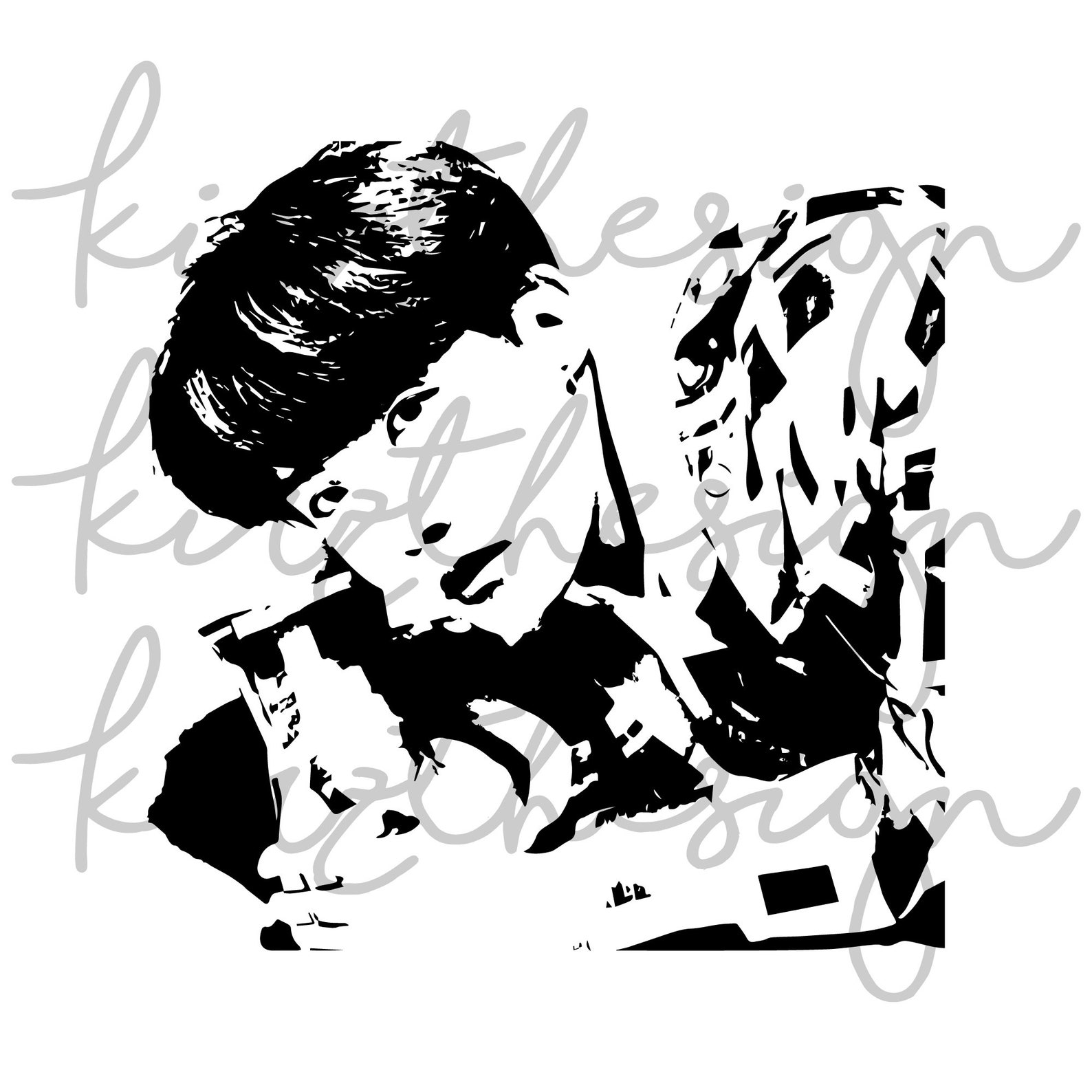 BTS Jhope Stencil Svg Png Ai Digital Download Cut File Etsy