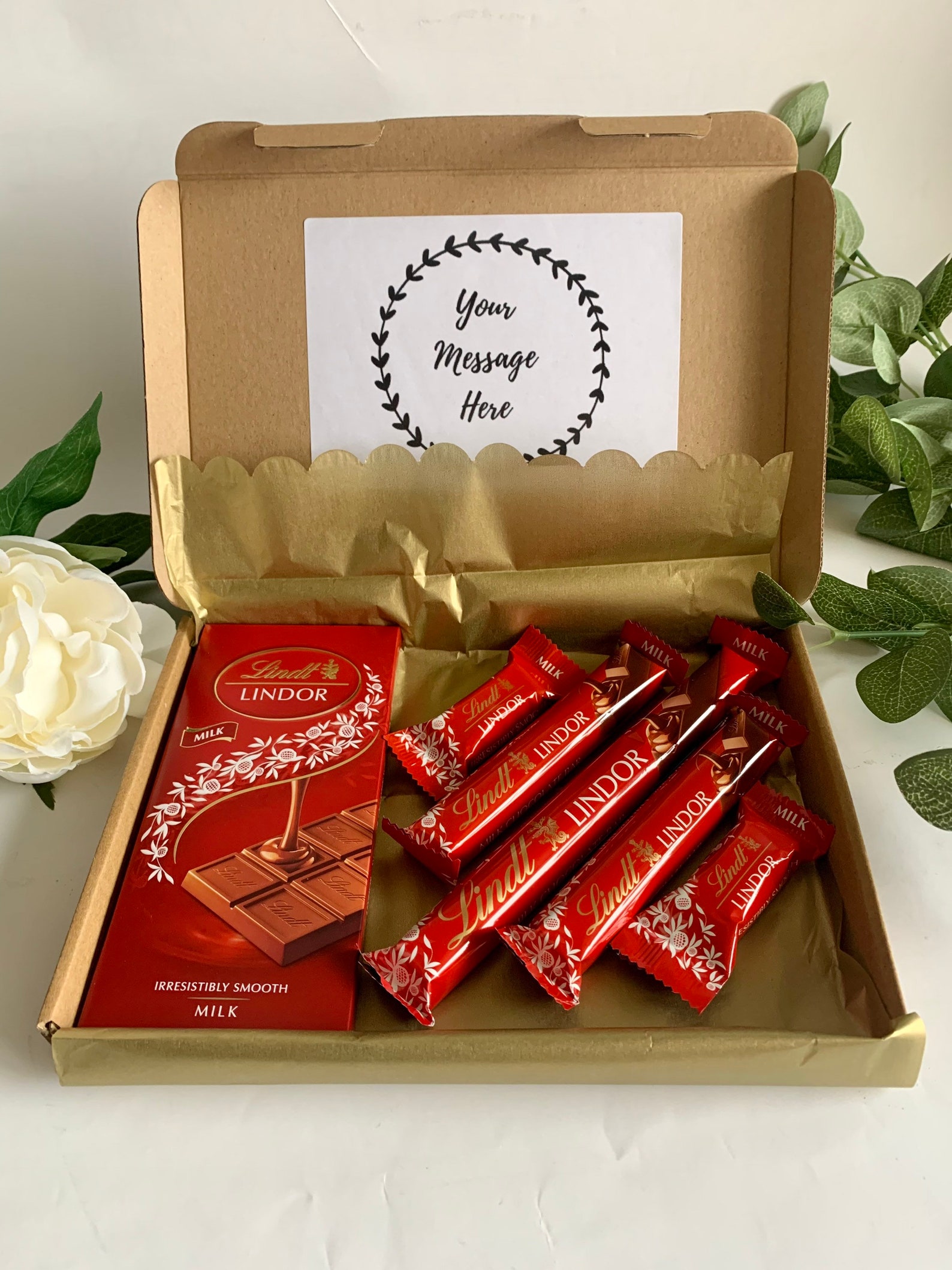 Lindt Lindor Milk Chocolate Hamper Chocolate Gift Lindt Etsy