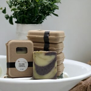 Handcrafted Tea Tree, Lavender and Chamomile Cold Process Bar Soap - Artisan