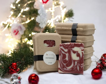 Handcrafted Peppermint Cold Process Bar Soap - Artisan