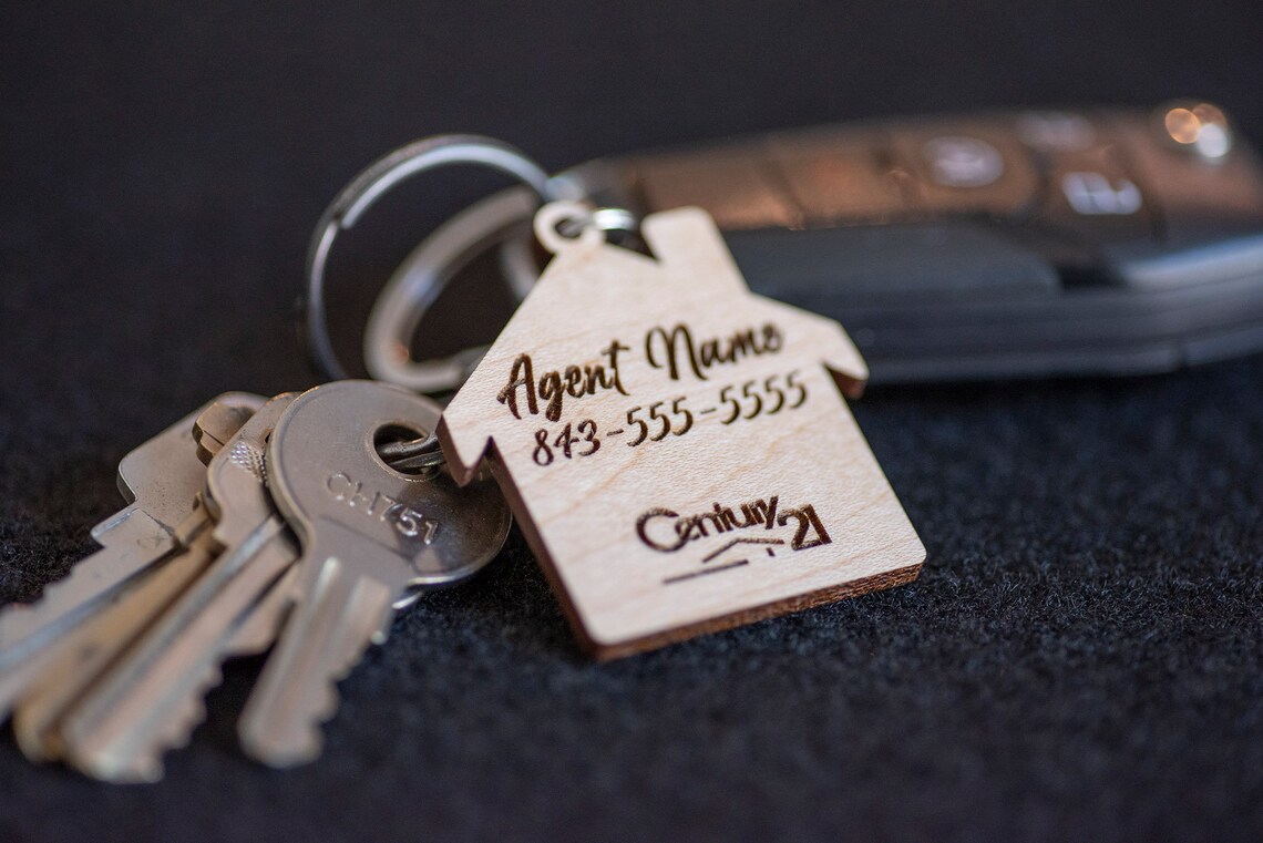 New Home Keychain For Realtors Pack of 10 Etsy