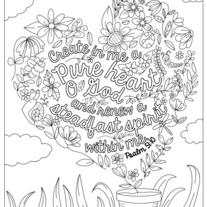 36 Printable Psalm Coloring Pages - Etsy Canada