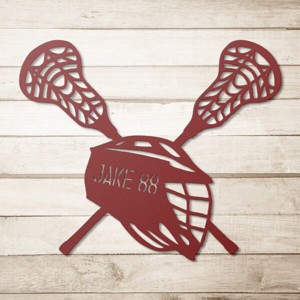 Metal Lacrosse Signs Etsy