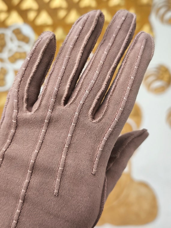 Elegant Genuine 1920s 1930s Art Deco Gloves Soft … - image 3