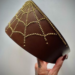 Spiderweb Belt brown & gold