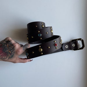 ON SALE No.13 belt in full grain leather size 95/107.5 cm