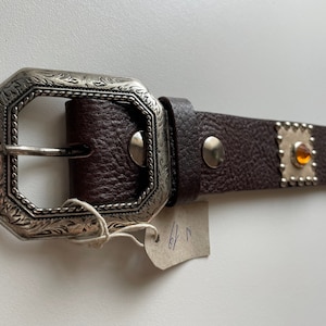 ON SALE Belt n 19 in full grain leather size 79/92 cm
