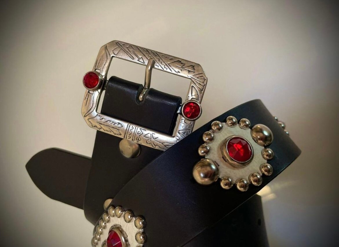 Dixon Studded and Jeweled Belt - Etsy Dixon Studded and Jeweled Belt - Etsy