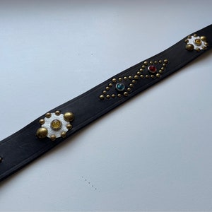 ON SALE Belt n 16 in smooth black leather size 72/83 cm