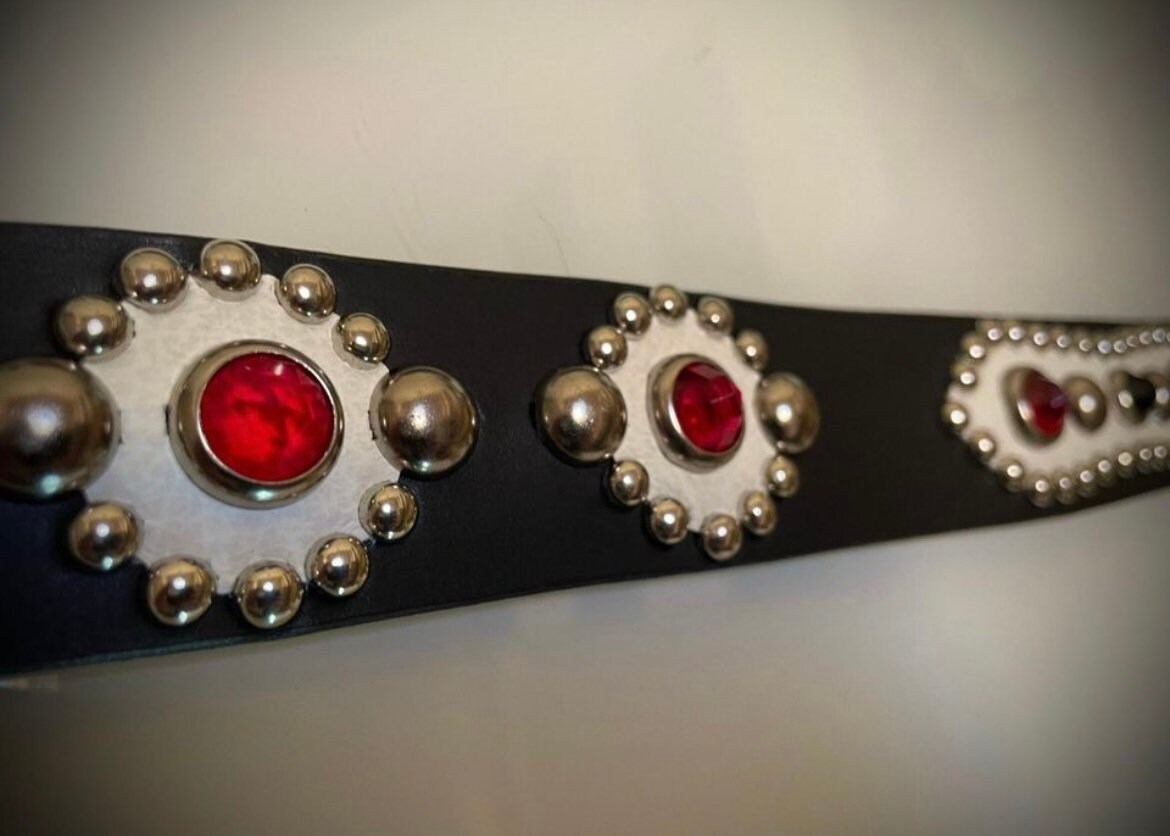 Dixon Studded and Jeweled Belt - Etsy Dixon Studded and Jeweled Belt - Etsy
