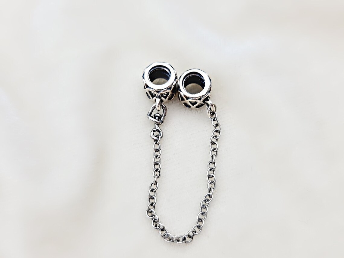 Safety Chain Charm Compatible with Pandora Bracelets 925 Etsy