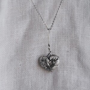 Handcrafted Silver Heart Pendant Necklace: Wise Heart Present