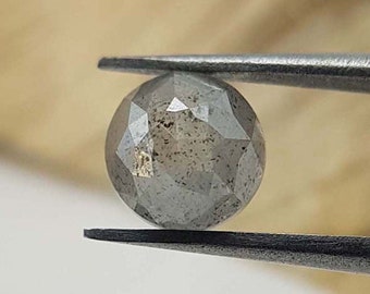 0.96 ct Round Salt and Pepper Diamond | Loose Diamond for Engagement Ring | Unique Diamond for Wedding Ring, Promise Ring | Natural Diamond