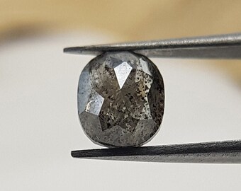 1ct Salt and Pepper Diamond | Loose Oval Diamond for Engagement Ring | Natural Diamond for Wedding Ring | Unique Galaxy Diamond