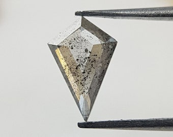 0.30 Ct Kite Loose Diamond Salt and Pepper Sale | Natural Diamond for Engagement Ring | Unique Galaxy Diamond | 7.10x4.70x1.50 MM Kite