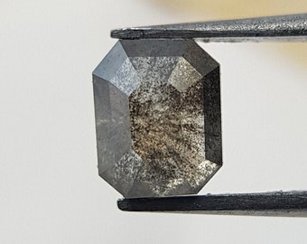 0.62 Ct Emerald Salt and Pepper Diamond Loose | Diamond for Engagement Ring | Natural Diamond for Sale | Unique Galaxy Diamond | Gemstone