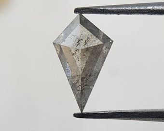 0.30 Ct Salt and Pepper Kite Diamond | Kite Diamond for Engagement Ring or Stud Jewelry | Natural Diamond | Unique Galaxy Diamond