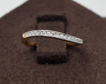 Classic Diamond Band Ring | Dainty Diamond Ring | Everyday Yellow Gold Ring | Wedding Band | Simple Engagement Stack Ring |Personalized Ring