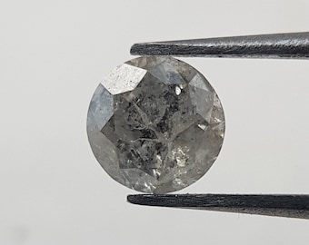 0.40 Ct Salt and Pepper Round Diamond | Loose Diamond for Engagement Ring / Sale | Unique Diamond for Wedding Ring | Natural Diamond