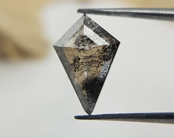 0.70 Ct Kite Salt and Pepper Diamond | Loose Diamond for Sale | Natural Diamond for Engagement Ring, Promise Ring | Unique Galaxy Diamond