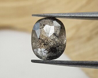 Oval Salt and Pepper Diamond | Loose Diamond for Engagement Ring , Studs | Natural Diamond for Wedding Ring | Loose salt and pepper diamond