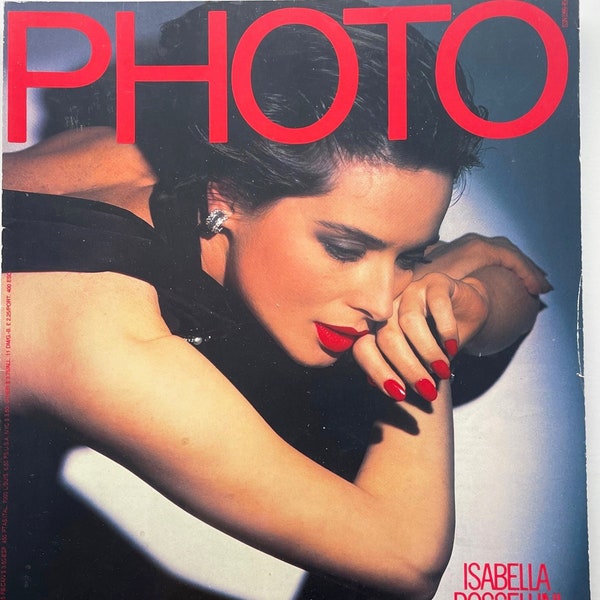 Isabella Rossellini Photo magazine french monthly April 1988 #247