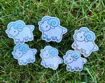 UNC Fluffy Rameses Sticker