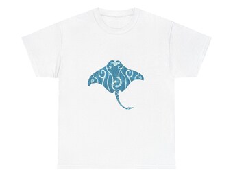 Blue Manta Ray T-Shirt | Summer tee shirt