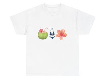 T-shirt met zomerprint