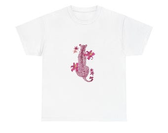 Pink Floral Leopard Tee