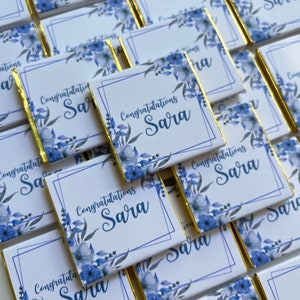 Personalized Custom Individually Wrapped Chocolates Graduation Party Favors for Parties Events High School College Graduation Handmade gifts