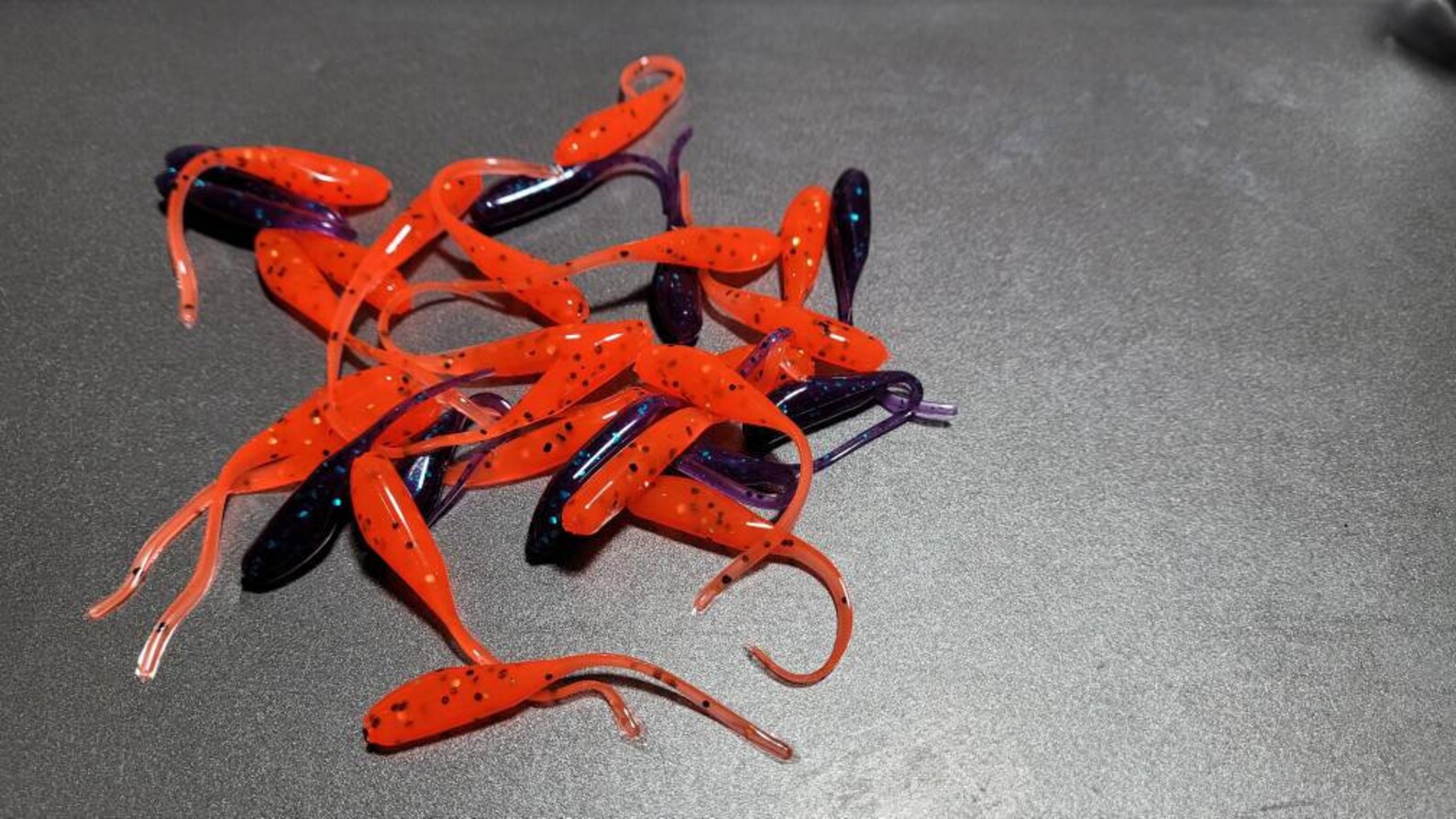 30 piece Soft plastic 2 1/2 crappie panfish stinger tail Etsy