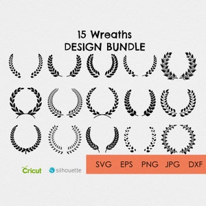 Krans svg bundel cricut, cirkel svg bundel, bloemen krans svg, hart lauwerkrans svg, trouwkrans svg, krans monogram svg cirkel frame