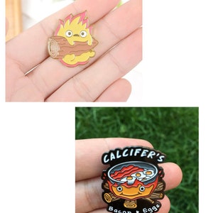 Enameled pins of fire spirit / calciff / Japanese anime / geek / manga / kawaii