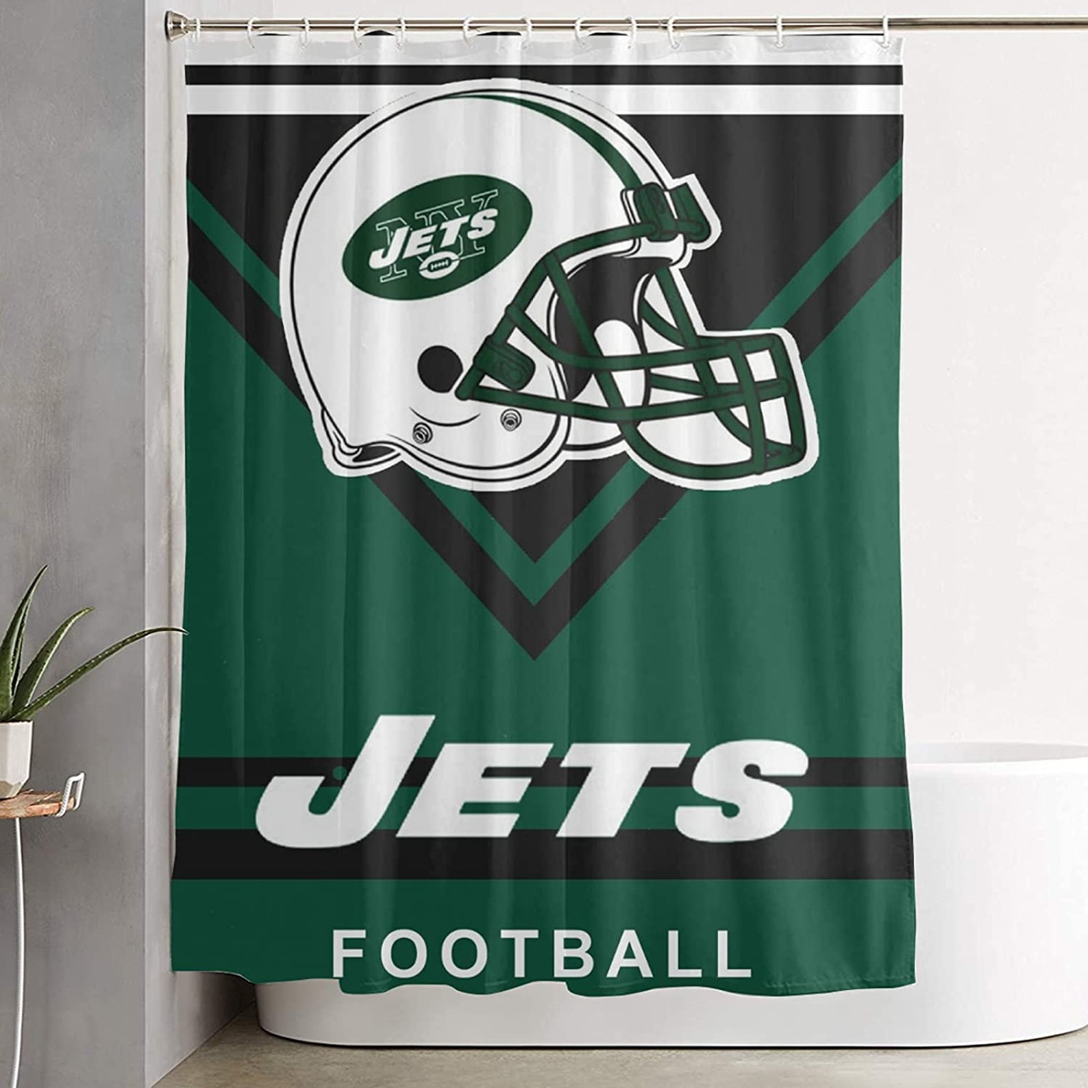 New York Jets Shower Curtain Bathroom Curtain New York Jets Etsy