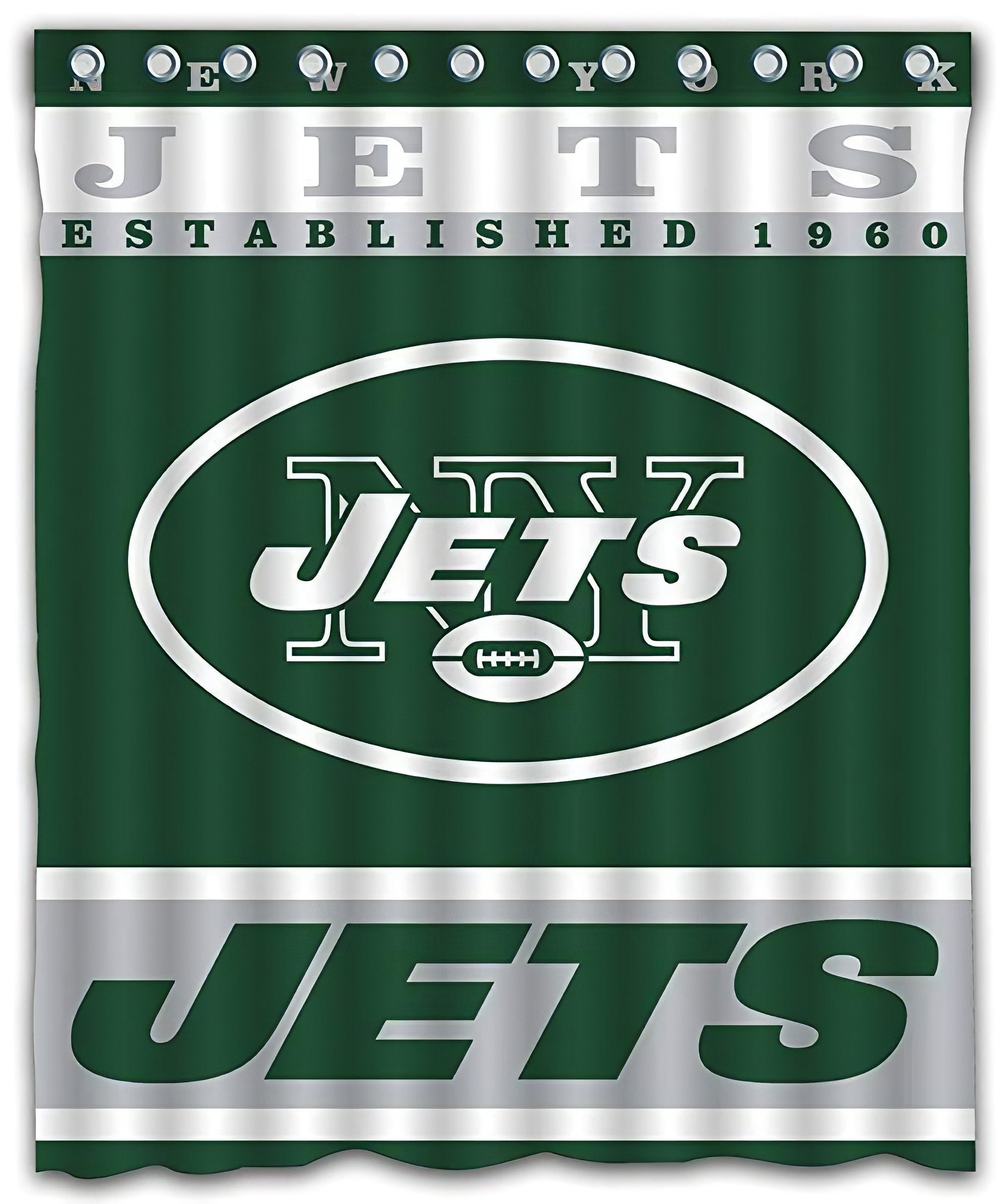 New York Jets Shower Curtain Bathroom Curtain New York Jets Etsy