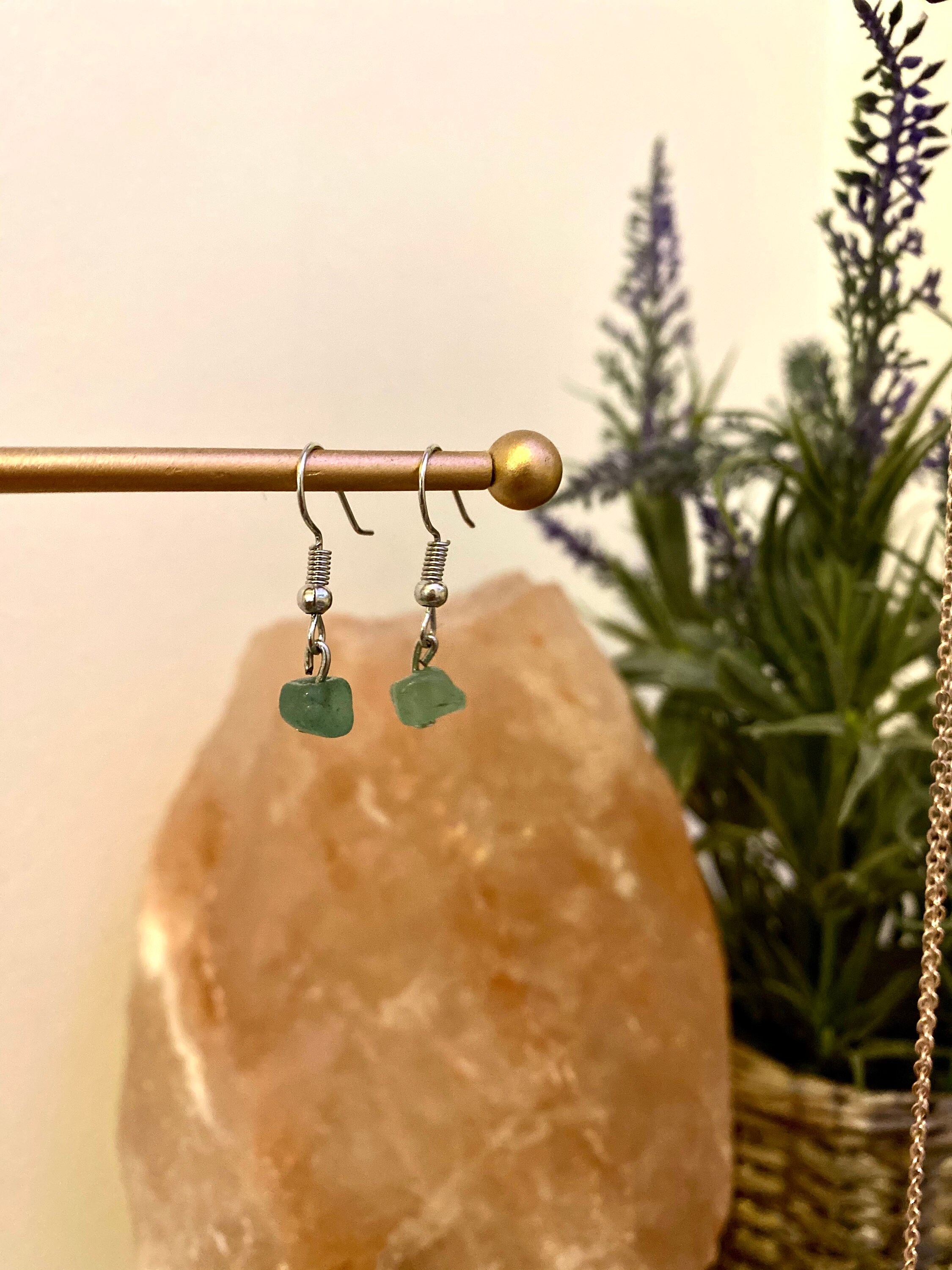 Healing crystal drop earrings Etsy